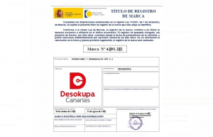 Desokupa Canarias marca registrada